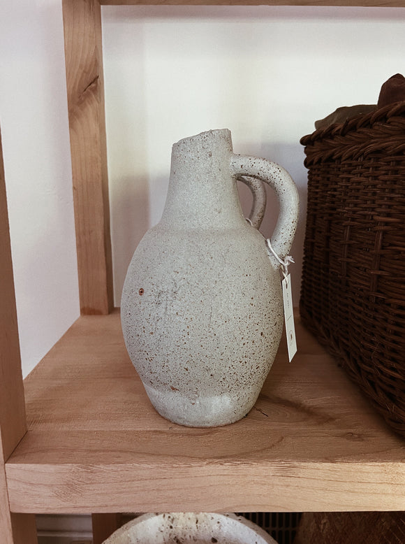 Cement Vase with Handle