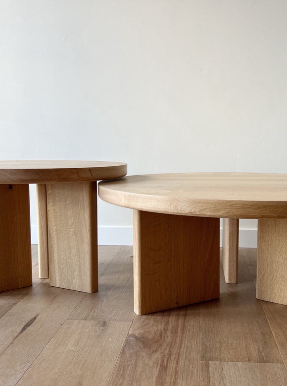 The White Oak Nesting Coffee Tables