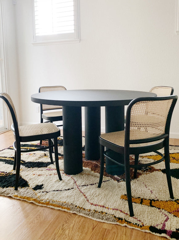 The Black Saguaro Circular Dining Room Table