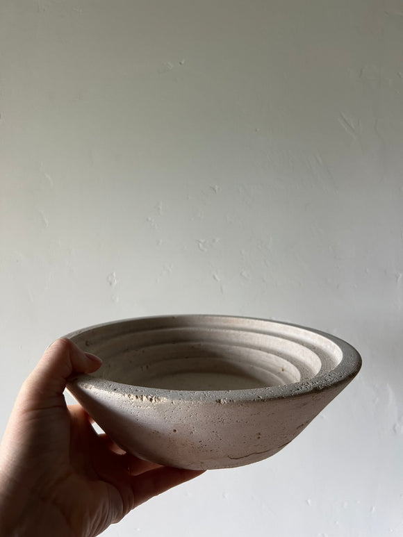 Travertine Bowl with Layers