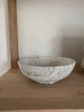 Circular Travertine Bowl